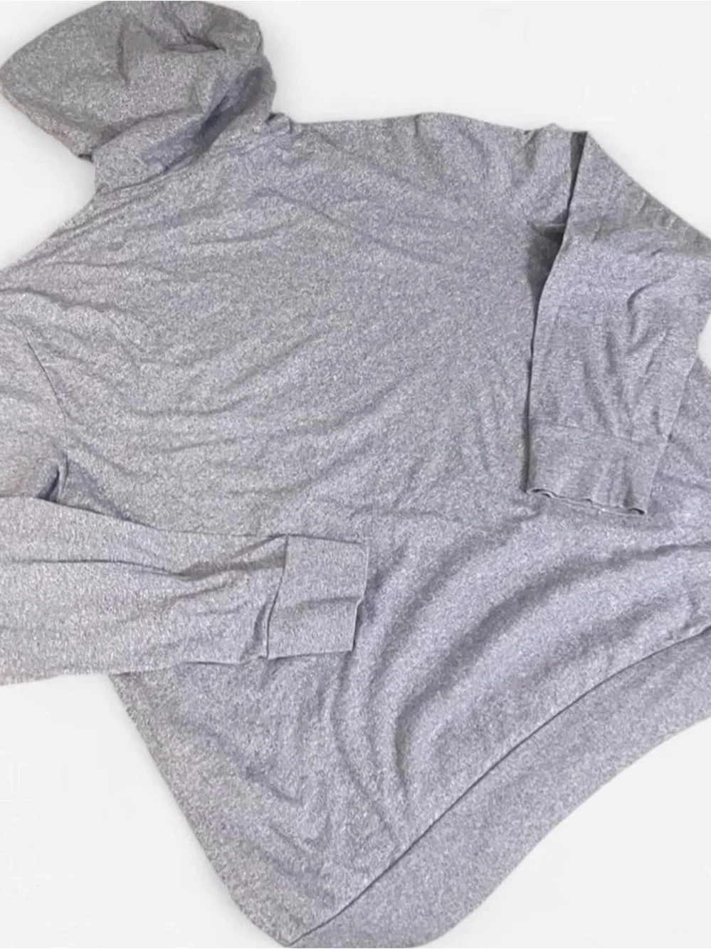 Lacoste Heather Gray Regular Fit Hoodie embroider logo Size XXL - Picture 2 of 7